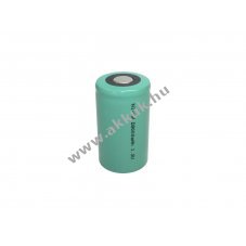 Helyettes�t� akku D (g�li�t) Flattop r�vid kivitel nagy�ram� 1,2V 8500mAh NiMH