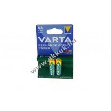 Varta Recharge Accu Power 56706 AA Mignon ceruza akku 1,2V 2100mAh 2db/csomag NiMH