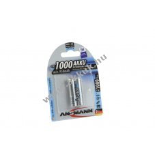 Ansmann AAA (mikro) akku 1,2V 1000mAh 2db/csomag NiMH