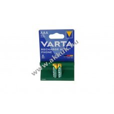 Varta PhonePower AAA (mikro) akku 1,2V 800mAh 2db/csomag NiMH