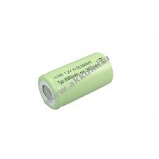 Helyettes�t� akku Sub C (SC) magas h�m�rs�klet 1,2V 3000mAh NiMH