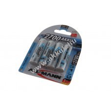 Ansmann AA Mignon ceruza akku 1,2V 2700mAh 4db/csomag NiMH