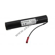 Helyettes�t� akku Sub C 3,6V 2500mAh v�sz- �s biztons�gi vil�g�t�s NiMH