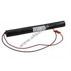 Helyettes�t� akku v�sz- �s biztons�gi vil�g�t�s Sub C 6V 2500mAh NiMH