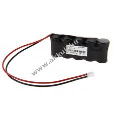 Helyettes�t� akku NC Sub C 6V 1500mAh 100x23x43mm 0,275kg 30cm k�bel JST VHR-2