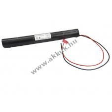 Helyettes�t� akku NC Sub C 6V 2000mAh v�sz- �s biztons�gi vil�g�t�s
