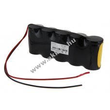 Helyettes�t� akku NC D (g�li�t) 6V 4000mAh akkupakk 165x34x63mm 0,75kg 30cm k�bel