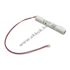 Helyettes�t� akku v�sz- �s biztons�gi vil�g�t�s 1/2 AA 4,8V 500mAh NiMH