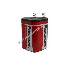 Panasonic Red Zinc 4R25 elem 6V 7Ah cink-sz�n