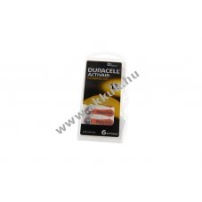 Duracell hall�k�sz�l�k elem 13 EasyTab 1,40V cink-leveg� 6db/csomag