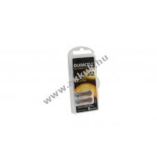 Duracell 312 EasyTab hall�k�sz�l�k elem 1,4V 6db/csomag cink-leveg�