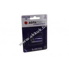 Agfa Photo CR123 3V 1300mAh elem l�tium