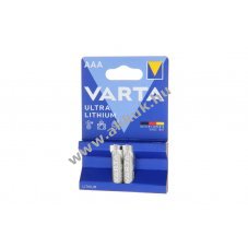Varta Professional 6103 AAA (mikro) 1,5V 1,1Ah 2db/csomag elem l�tium