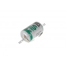 Saft LS14250CNR 1/2AA elem U-forma forrf�l 3,6V 1200mAh l�tium
