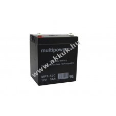 Multipower MP5-12C MPC5-12 akku 12V 5Ah �lomsavas