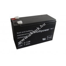 Multipower MP7,2-12B 12V 7,2Ah akku �lom-savas
