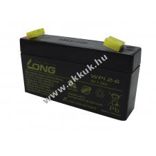 KungLong WP1,2-6 6V 1,20Ah akku �lom-savas