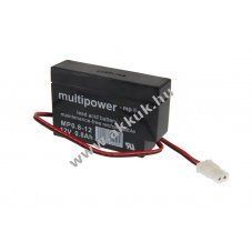 Multipower MP0,8-12 AMP 12V 800mAh akku �lom-sav