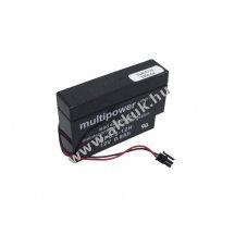 Multipower akku MP0,8-12H 12V 800mAh k�bel �s csatlakoz� �lomakku