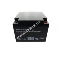 Multipower MP26-12 MP26-12I 12V 26Ah �lomsavas akku