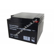 Multipower MPL26-12I 10 �ves t�pus 12V 26Ah �lomakku