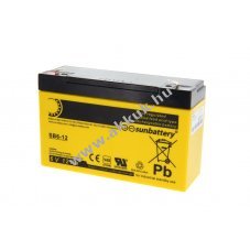 SUN SB6-12V0 6V 12000mAh akku AGM �lom