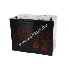 Effekta BTL12-75LX BZR/BTL12-75L 12V 75Ah akku AGM �lom