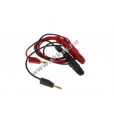 Adapterk�bel krokodilcsipeszekkel 4mm biztons�gi csatlakoz�val