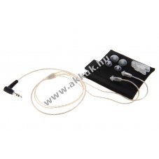 Helyettes�t� GES-13 ultrak�nny� diszkr�t DUAL f�lhallgat� 60cm csatlakoz�k�bel 3,5mm jack