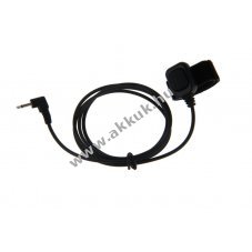 Helyettes�t� ujjas PTT (Sprechtaste) 2,5mm jack csatlakoz� 100mm k�bel t�p�z�ras r�gz�t�s