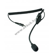 TITAN HUC5-R-TP-C-01 sisak headset jobb f�l MSA F1SF, F2 Nexus 52cm spir�lk�bel elektretmikrofon