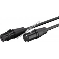 Goobay XLR-k�bel 5m XLR dug� (3-Pin) - XLR aljzat (3-Pin)