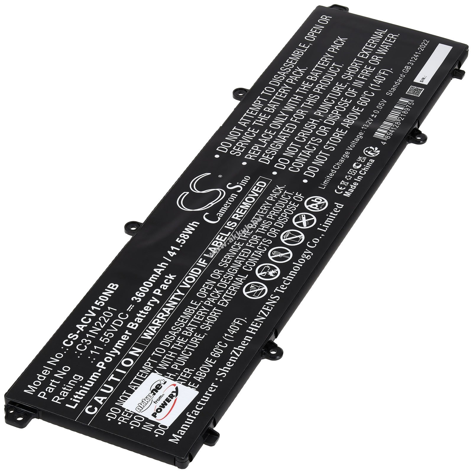 Helyettesítő laptop akku Asus Vivobook 15 F1504ZA-NJ703