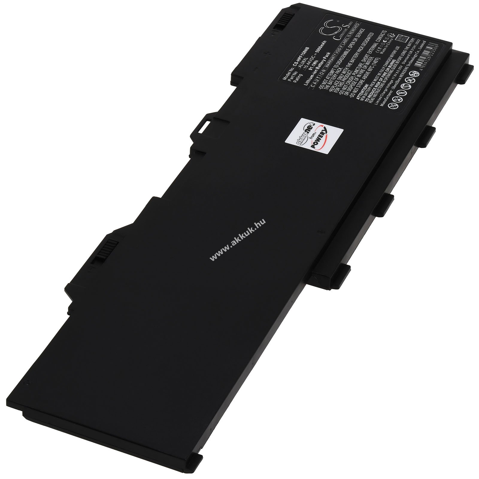 HP ZBook Fury 15 G8 63H18UT helyettesítő laptop akku 15,44V 5900mAh 91Wh Li-Polymer