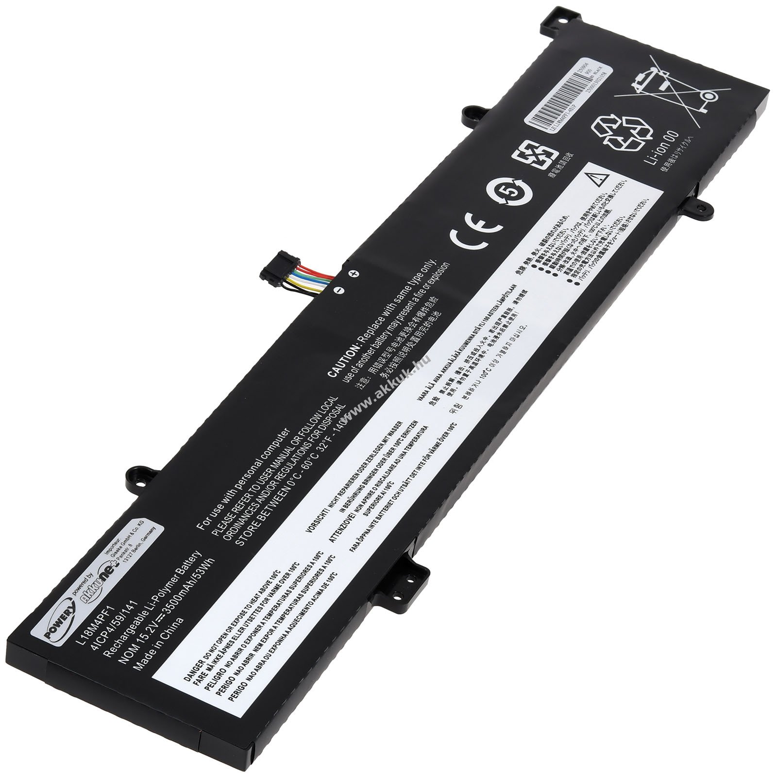 Lenovo Yoga C940-15IRH 81TE000LGE - kivitelre figyelni laptop akku (helyettesítő)