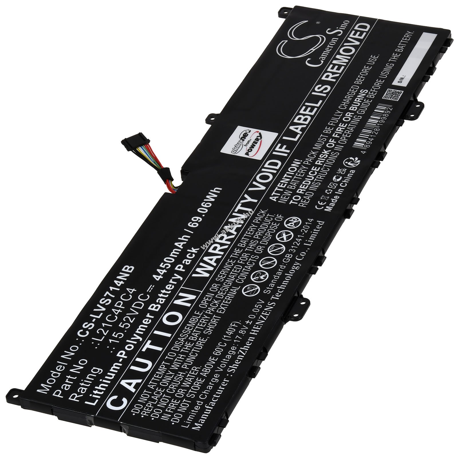 Lenovo Yoga Slim 7 ProX 14IAH7 82TK002THH laptop akku (helyettesítő)