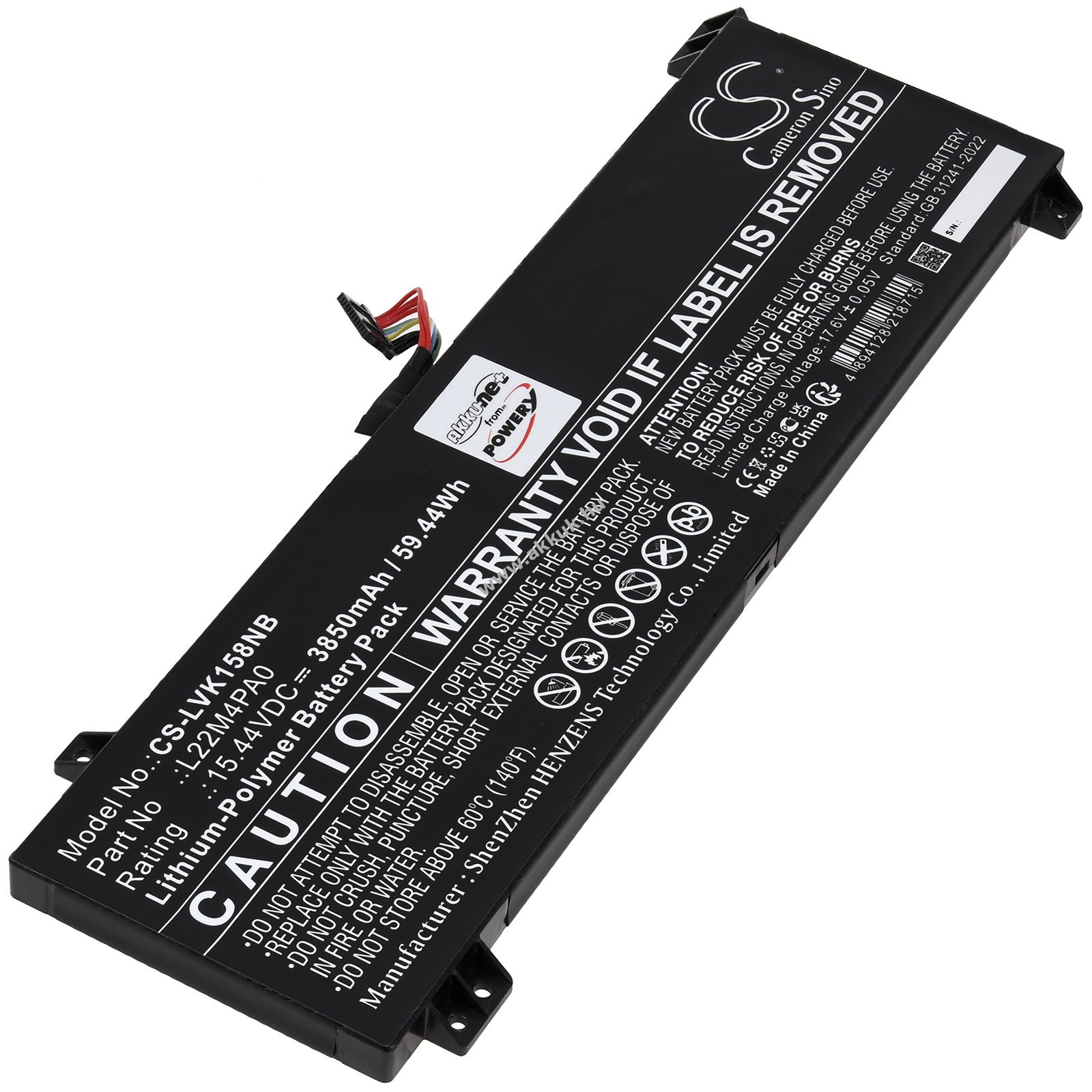 Helyettesítő laptop akku Lenovo LOQ 15IRH8 82XV00BTSP