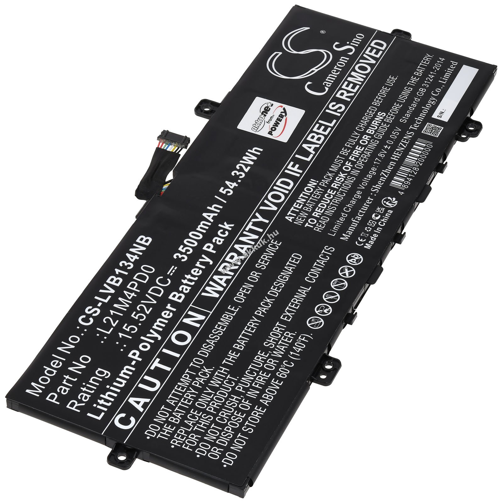 Helyettesítő laptop akku Lenovo ThinkBook 13x G2 IAP 21AT003TGE