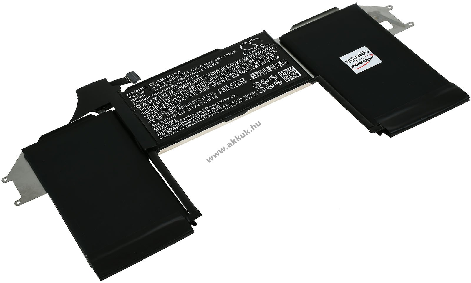 Apple MacBook Air Core I3(I3-1000NG4) 1,1GHz 13-inch Scissor 2020 helyettesítő laptop akku