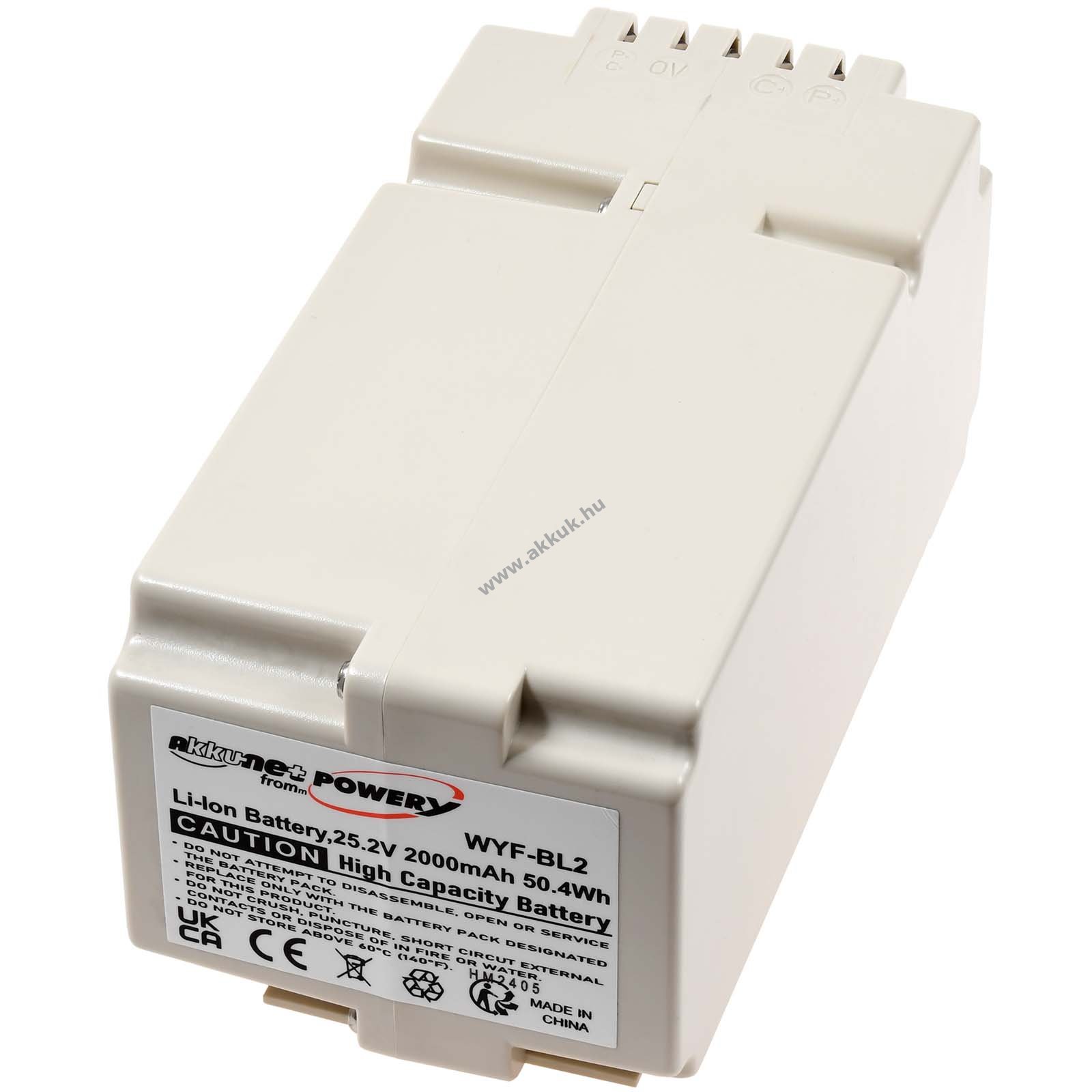 Ferrex típus 862618 helyettesítő akku 25,2V 2000mAh 50Wh Li-Ion