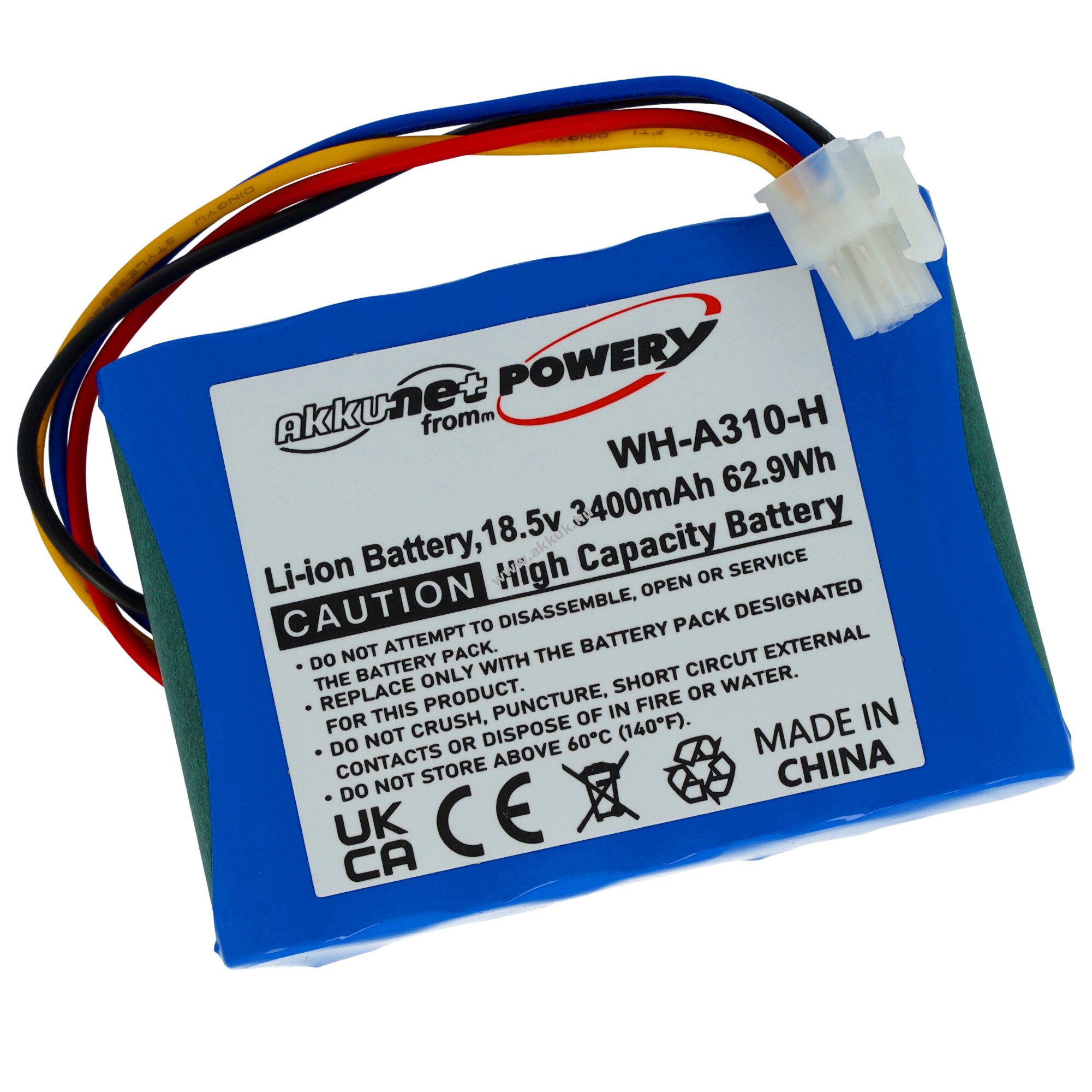Husqvarna típus 5895862-01 erős helyettesítő akku 18,5V 3350mAh 62Wh Li-Ion