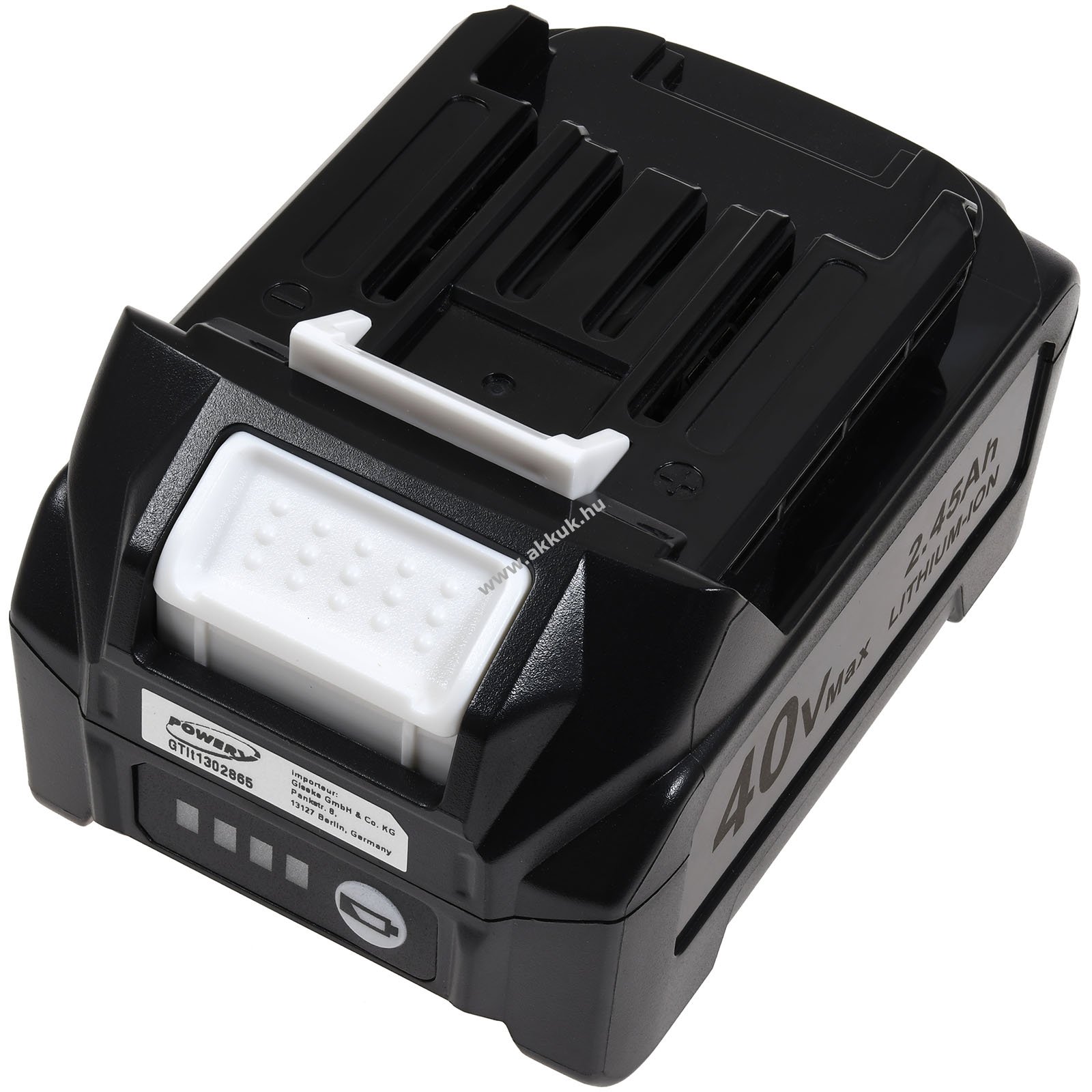 Makita DF002G helyettesítő vezeték nélküli csavarozó akku 40V 2450mAh 98Wh Li-Ion