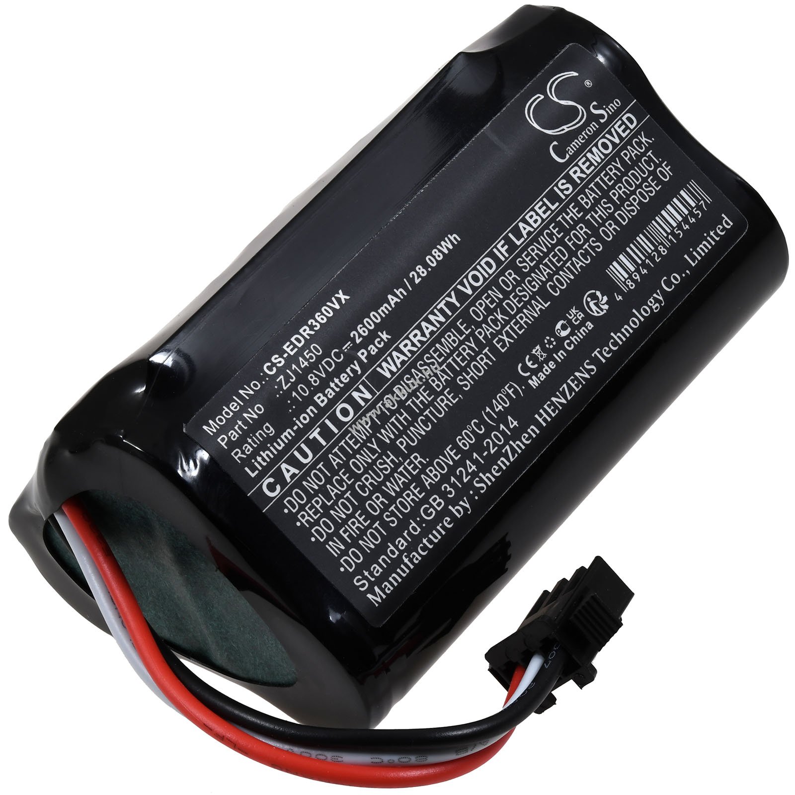 Ecovacs D36E helyettesítő robotporszívó akku 10,8V 2600mAh 28Wh Li-Ion