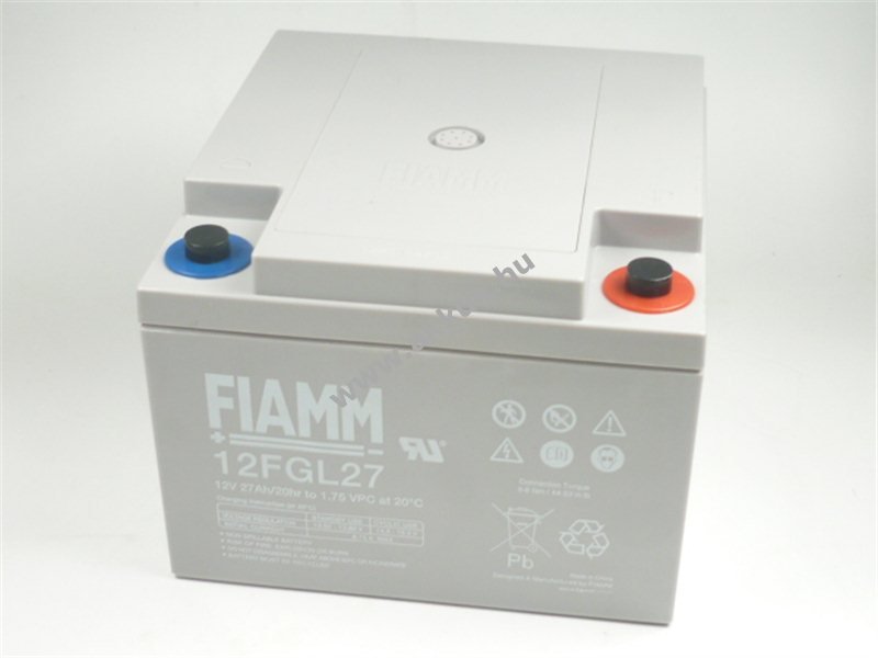Ólom akku 12V 27Ah (FIAMM) típus 12FGL27