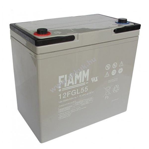 Ólom akku 12V 55Ah (FIAMM) típus 12FGL55