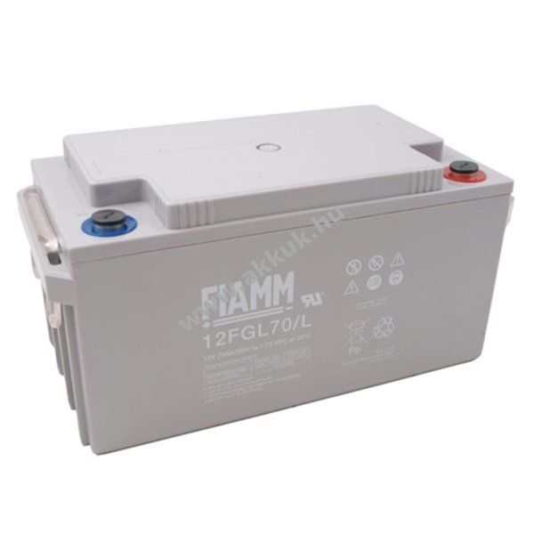 Ólom akku 12V 70Ah (FIAMM) típus 12FGL70/L