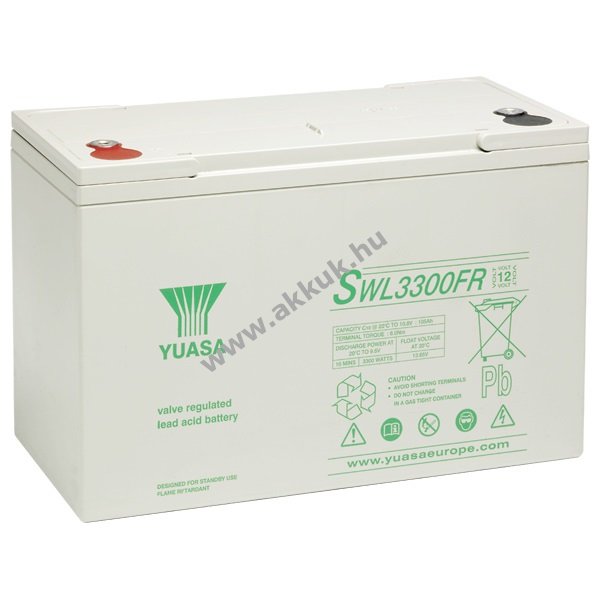 Ólom akku 12V 105Ah (YUASA) típus SWL3300