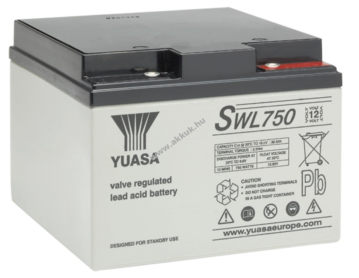 Ólom akku 12V 22,9Ah (YUASA) típus SWL750