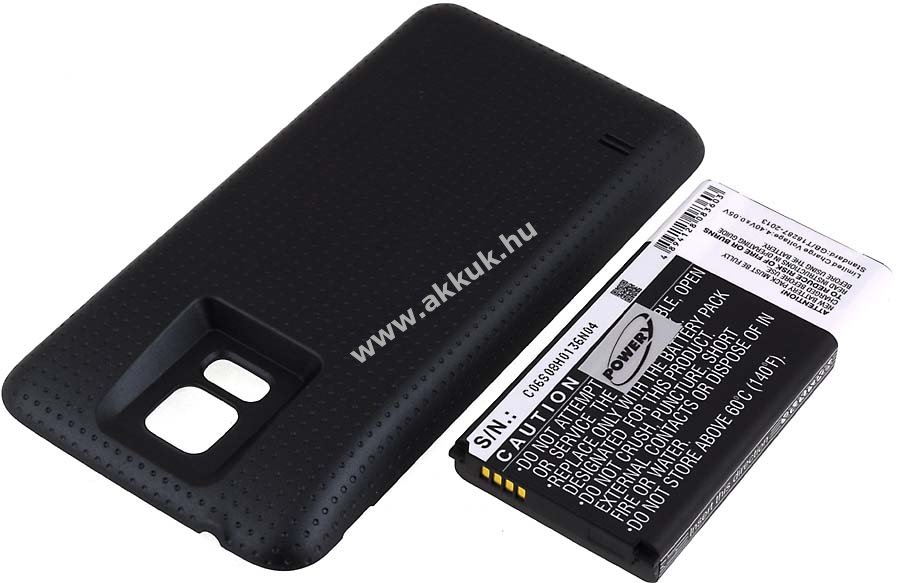 Helyettesítő akku Samsung SM-G900M fekete 5600mAh