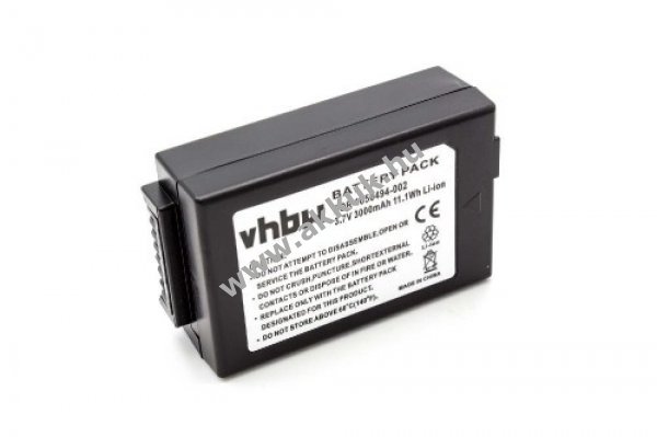 Helyettesítõ akku Psion Teklogix 7525, WA3006, WA3010 3000mAh